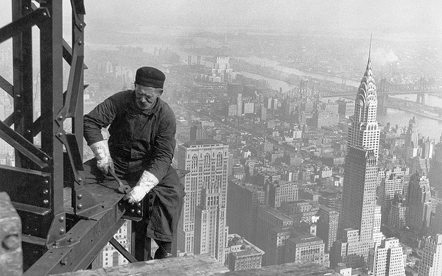 Empire State building worker